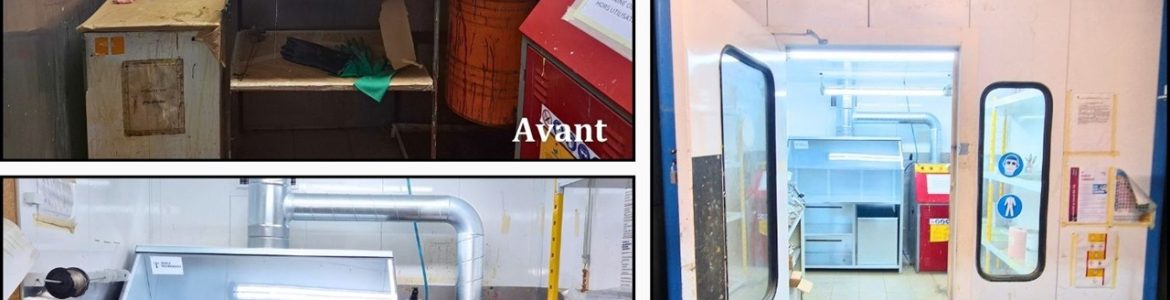 Mise en conformité d'un laboratoire de peinture